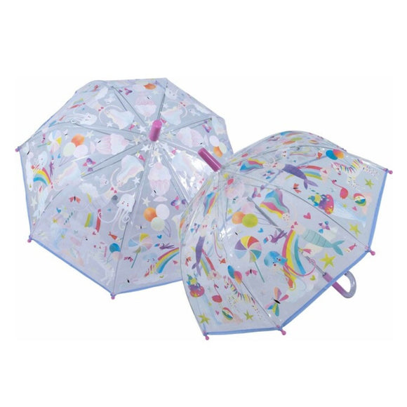 Floss Rock Coloring Changing Umbrella - Fantasy Clear - hip-kid