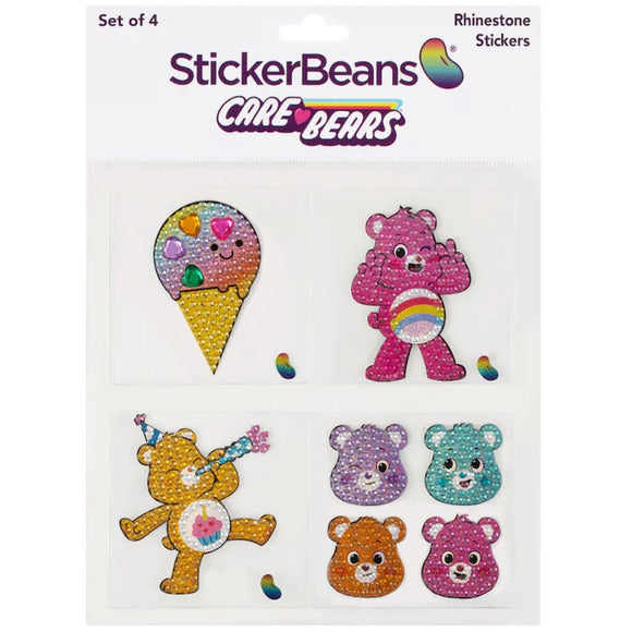 Sticker Beans - Care Bears Set of 4 #2 - hip-kid