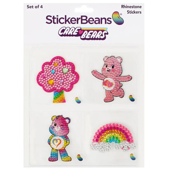 Sticker Beans - Care Bears Set of 4
