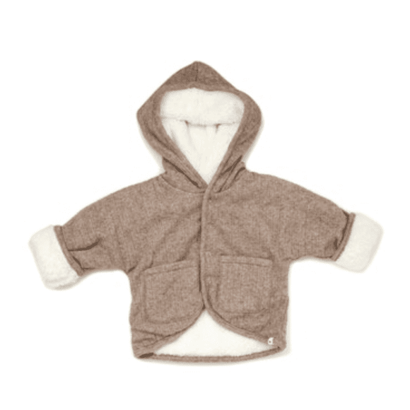 Oh Baby WR Sweater Knit Winter Snowdrift (Cream Lining) - Mushroom Heather - hip-kid