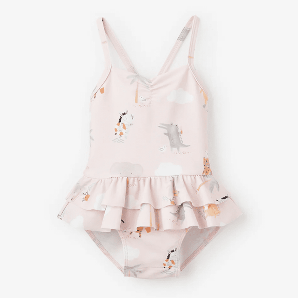 Elegant Baby Pink Seaside Safari Swimsuit - hip-kid