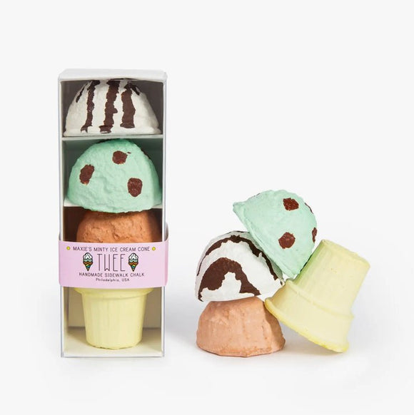 Twee Maxie’s Minty Ice Cream Cone Sidewalk Chalk - hip-kid