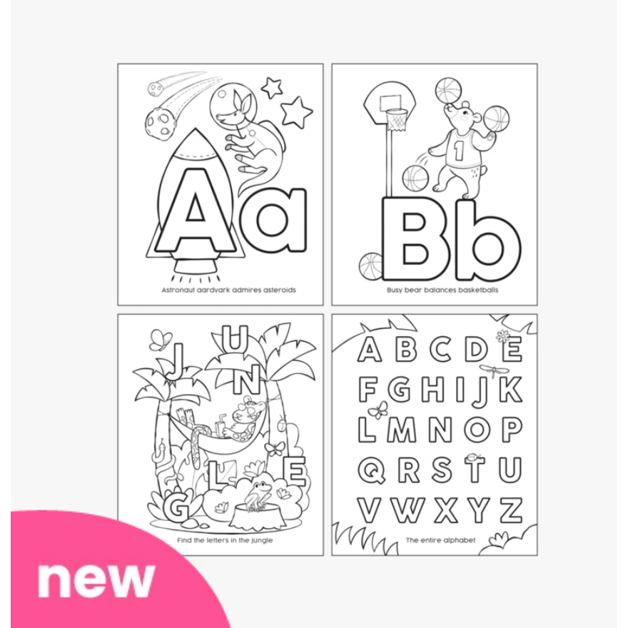 Ooly Abc: Amazing Animals Toddler Color-in' Book