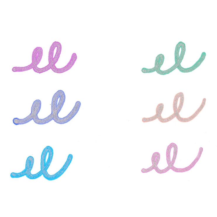 Silver Linings Outline Markers - Set of 6 by OOLY