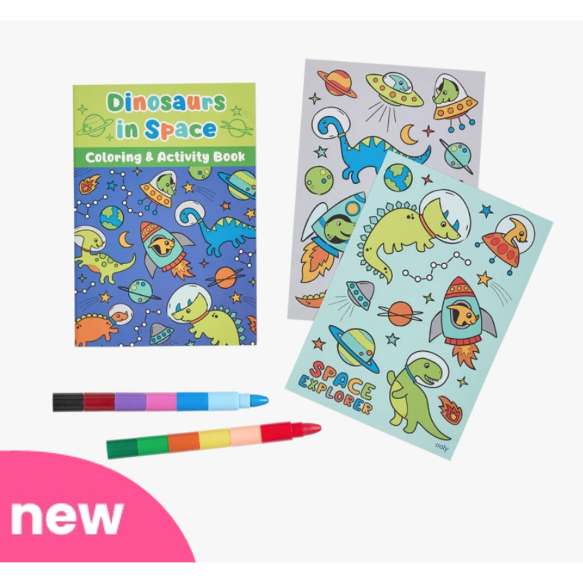 Kids Coloring Book Kit, Dinosaurs | Arteza