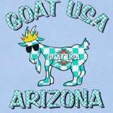 GOAT AriZona Checkerboard T-Shirt (Carolina Blue)