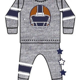 Little Mish Champions Football Thermal Shirt and Jogger Set