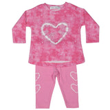 Little Mish Burn Out Hearts Thermal Top and Legging Set