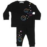 Little Mish Multi Smile Thermal Shirt and Pant Set