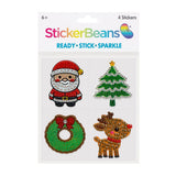 StickerBeans - Merry & Bright Sticker Pack 4-Pack