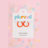 Colored Huggies Earrings