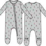 Angel Dear Tiny Footballers - 2 Way Zipper Footie