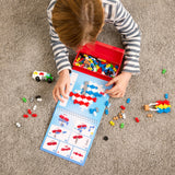 Plus Plus Puzzle by Number - Activity Pad - Transportation
