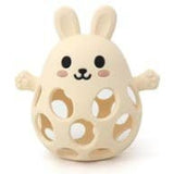 Three Hearts Silicone 3D Funny Bunny Teether