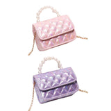 Mavi Bandz Mini Spring Pastel Clutch Purse with Crossbody Gold Chain