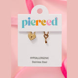 Heart Locket & Key Charms