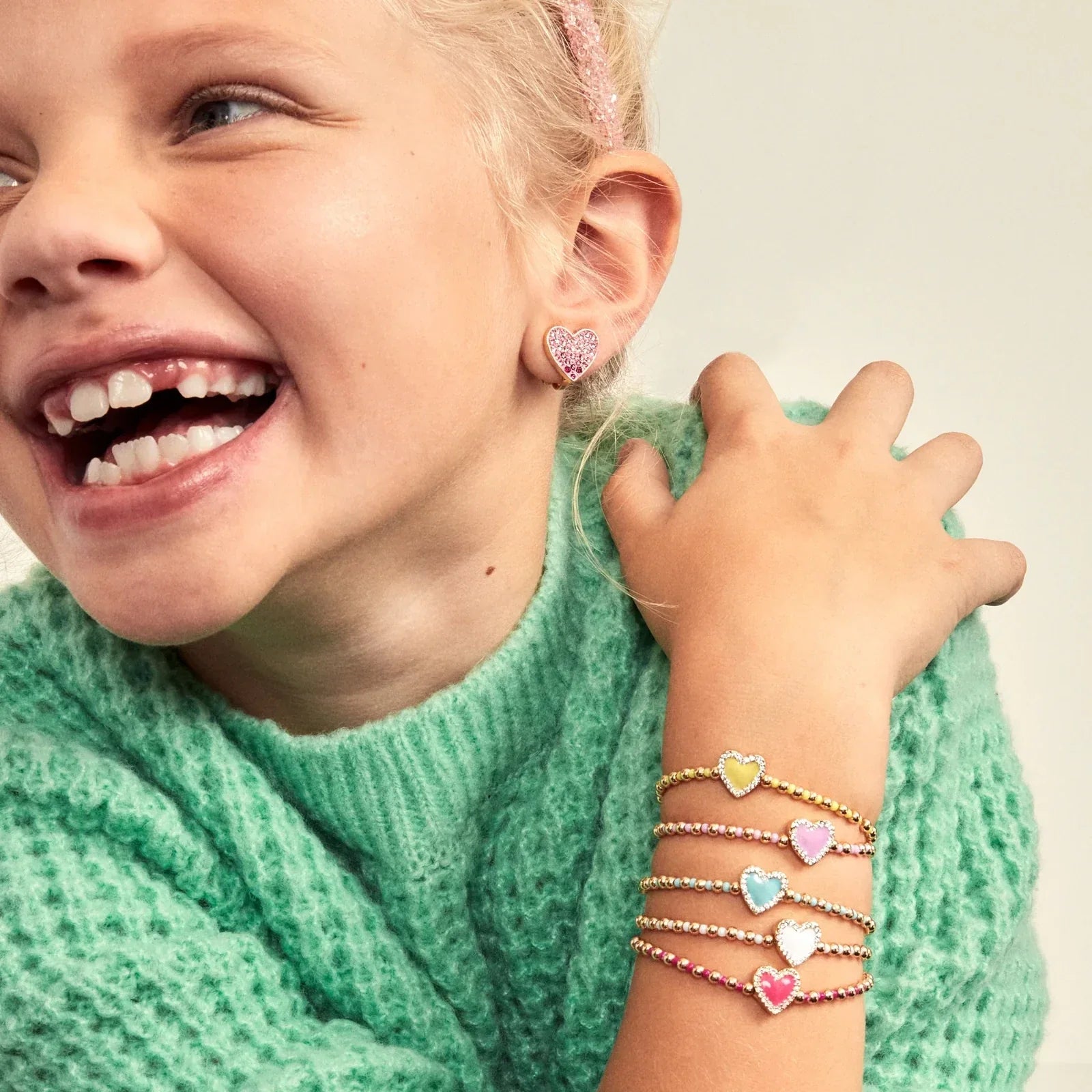 BAUBLEBAR Multi/Gold Sweetheart Kids' Pisa Bracelet Set - Sweethearts