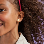 BAUBLEBAR Clear/Gold All Smiles 18K Gold Kids' Earrings - Clear/Gold
