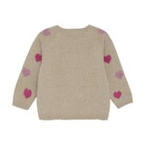 Minymo Cardigan Knit - Beige Melange
