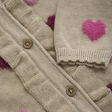 Minymo Cardigan Knit - Beige Melange