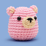 Woobles Walter the Bear Pink Crochet Kit