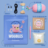 Woobles Walter the Bear Pink Crochet Kit