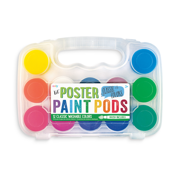 OOLY Lil' Poster Paint Pods: Classic Colors