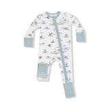 Angel Dear Convertible 2 Way Zipper Romper (Migrating Mallards)