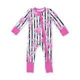 Angel Dear Cabbage Rose Stripe Convertible Romper