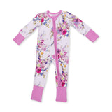 Angel Dear Dahlia Floral Stripe Convertible Romper