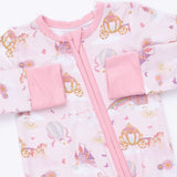 Angel Dear Convertible Romper - Princess Unicorns and Castle