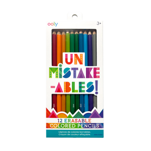 OOLY UnMistake-ables! Erasable Colored Pencils - Set of 12