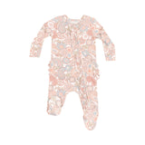 Angel Dear Folk Paisley 2 Way Ruffle Zipper Footie