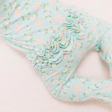 Angel Dear Vintage Daisy 2 Way Ruffle Zipper Footie