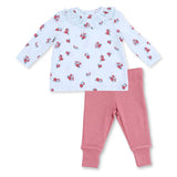 Angel Dear Long Sleeve Ruffle Top & Pant - Alyssa Floral