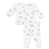 Angel Dear Explorer Puppy Blue Long Sleeve Henley Play Set