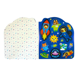 OOLY Playful Pages Activity Book - Games Coloring Stickers - Pets in Space