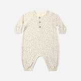 QUINCY MAE Henley Bubble Jumpsuit Floret