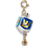 CHARM IT! Gold Glitter Dreidel Charm