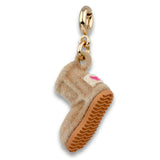 CHARM IT! Gold Furry Bootie