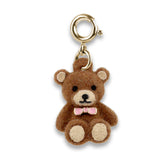 CHARM IT! Gold Fuzzy Bear