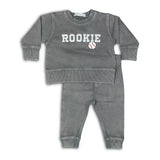 Little Mish Boys' Rookie French Terry Top & Pants Set - Coal