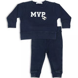 Little Mish Boys' MVP French Terry Top & Pants Set - Navy