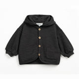 Play Up Knitted Hooded Rib Cardigan