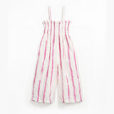 Play Up Cotton Jumpsuit with Vertical Stripes