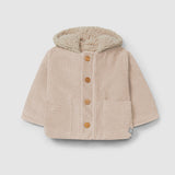 SNUG Ribbed Velvet Hooded Jacket (Rosa)