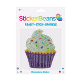 StickerBeans - Purple Cupcke  5"