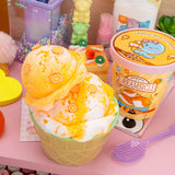 Kawaii Slime Dreamsicle Scented Ice Cream Pint Slime