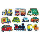 Crocodile Creek Let’s Begin (10) 2-Piece Box Puzzle - Vehicles