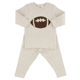 Oh Baby! Chocolate Football Baby Rib Set - Malt